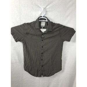 Denim & Flower Ricky Singh Shirt Mens Small Geometric Print Button Up Casual